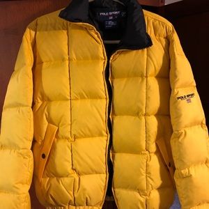 Yellow men’s Polo coat